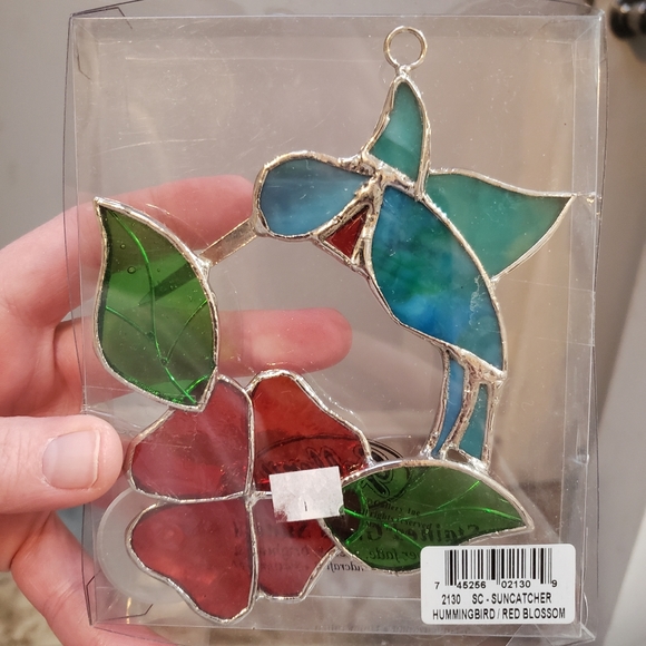 Hummingbird Stained Glass Suncatcher - Picture 3 of 3